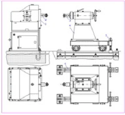 Drawing tilting a two-CD 0.5 / CD-1 / CD-4