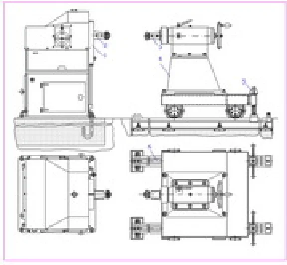 Drawing tilting a two-CD 0.5 / CD-1 / CD-4