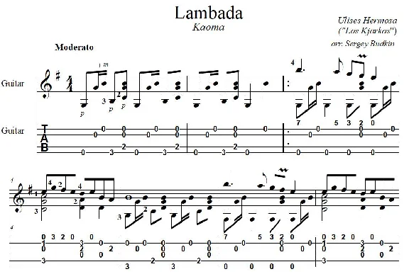 Lambada (Kaoma) - guitar cover