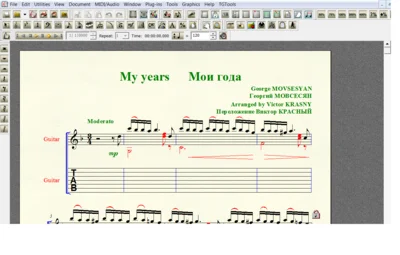 MY YEARS by Movsesyan for 7-string guitar