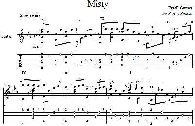 Misty (Erroll Garner)_guitar cover