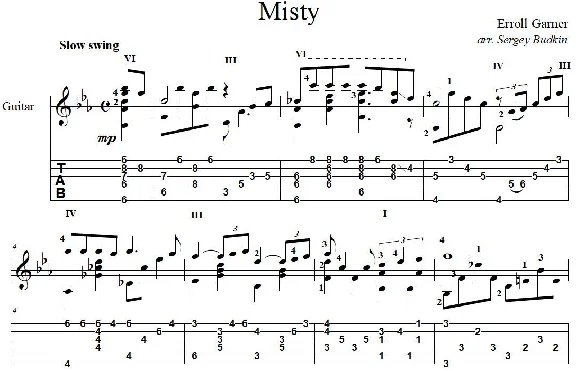 Misty (Erroll Garner)_guitar cover