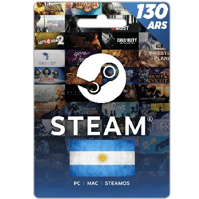 STEAM WALLET GIFT CARD - ARS 130-134 💸