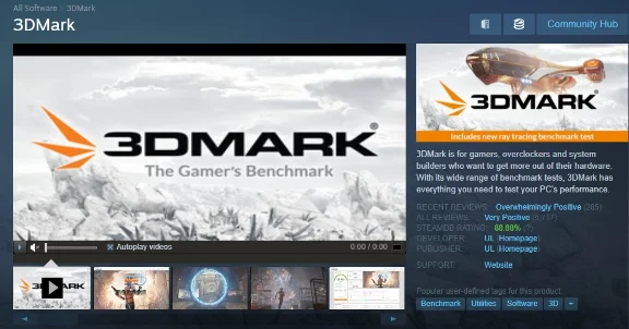 3DMark  (Steam Key Region Free /GLOBAL )