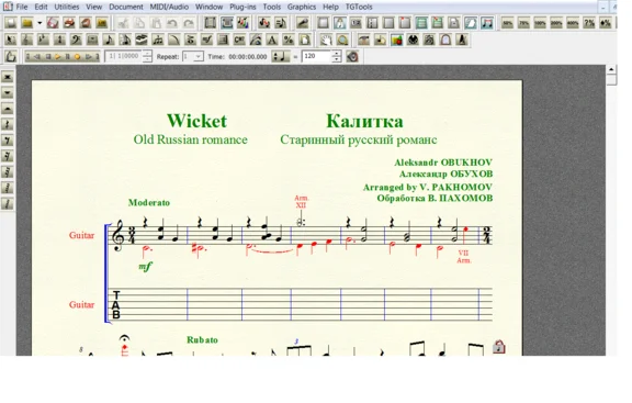 WICKET by Obukhov for 6-string guitar