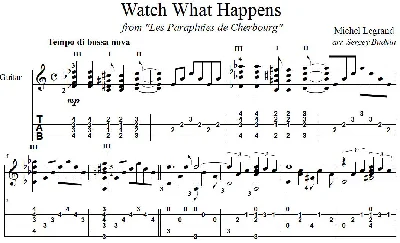 Watch What Happens (Michel Legrand) - guitar cover