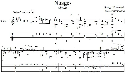 Nuages (Django Reinhardt)_guitar cover
