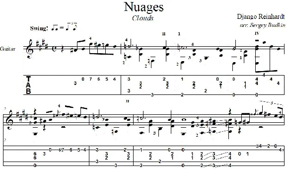 Nuages (Django Reinhardt)_guitar cover