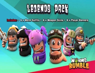 Worms Rumble: DLC Legends Pack (Steam KEY) + ПОДАРОК