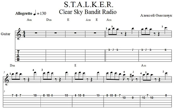 Bandit Radio (Stalker: Clear Sky) guitar cover