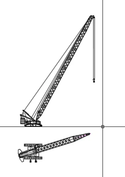 Динамически изменяемый блок крана Liebherr LR1350
