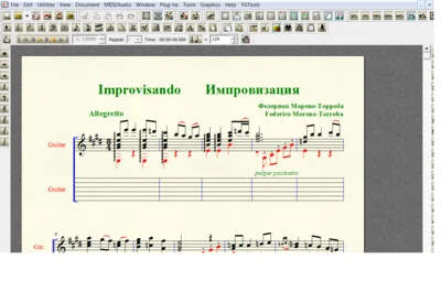 IMPROVISANDO by Moreno-Torroba for 6-string guitar