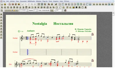 NOSTALGIA by Moreno-Torroba for 6-string guitar
