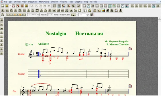 NOSTALGIA by Moreno-Torroba for 6-string guitar