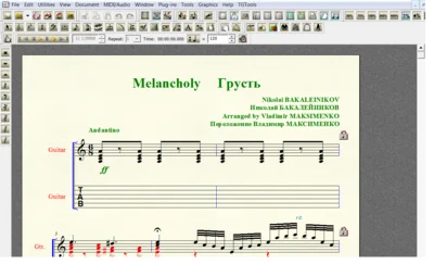 MELANCHOLY Old Russian Waltz by Bakaleinikov for 6-stri
