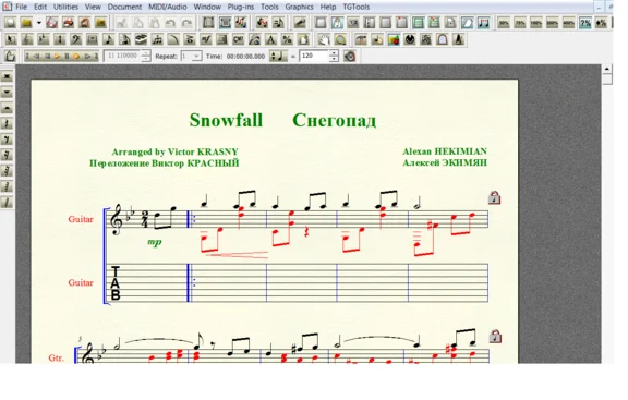 SNOWFALL by Hekimian for 7-string guitar