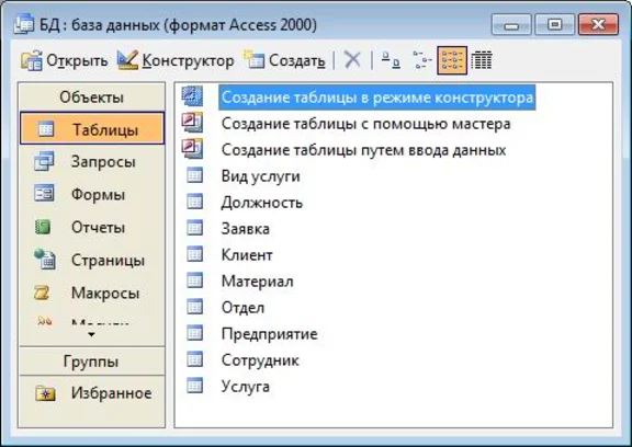 Database Hairdresser.mdb