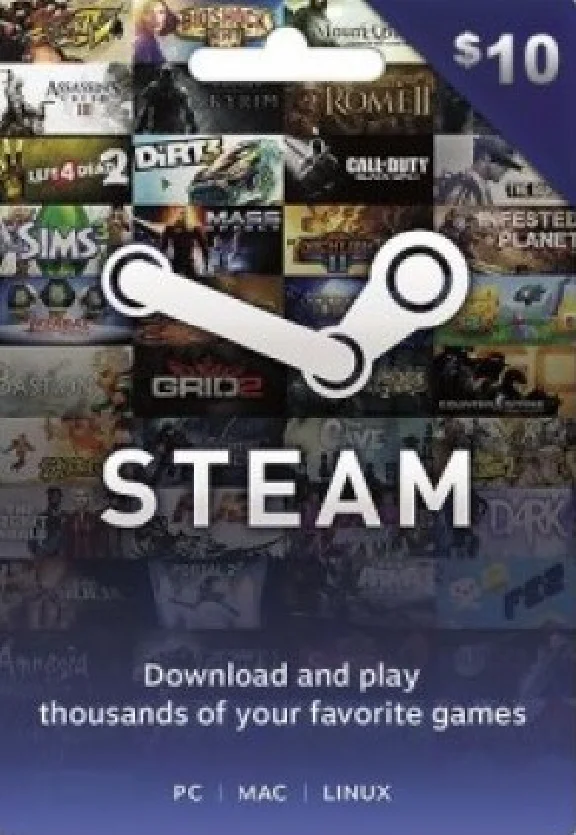 STEAM WALLET GIFT CARD 10$ GLOBAL BUT NO ARGENTINA 💳0%