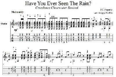 Have You Ever Seen The Rain (Creedence... )- для гитары
