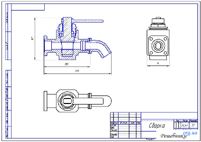 Assembly drawing (drain valve)