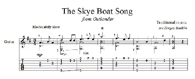 The Skye Boat Song (Outlander) - guitar cover