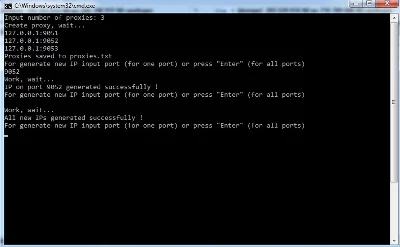 Socks 5 proxies generator with needed GEO