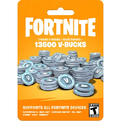 Fortnite - 13500 V-Bucks card code
