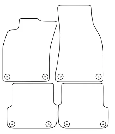 Audi A6 (C6) (08-11) Vector patterns for car mats