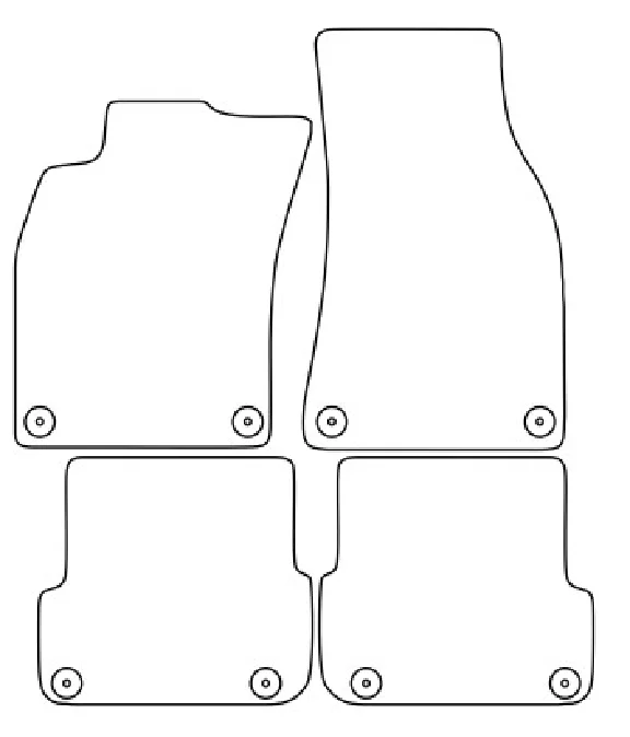 Audi A6 (C6) (08-11) Vector patterns for car mats