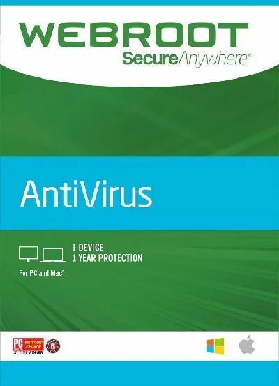 Webroot SecureAnywhere AntiVirus 1 year / 1 pc