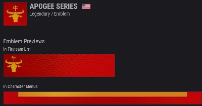 ⭐Destiny 2⭐Apogee Series - Year of The Ox⭐ (Emblem)