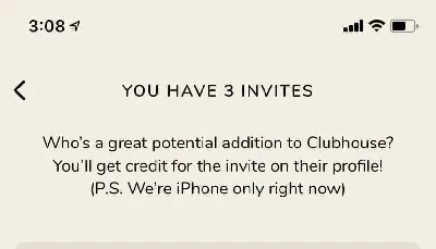Clubhouse Invite. Fast Delivery