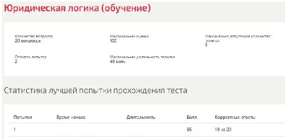 Юридическая логика тест Синергия ответы