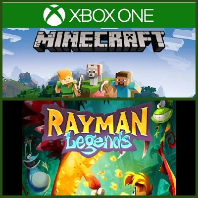 01. MINECRAFT & RAYMAN: Legends Xbox One👍🥇🔥