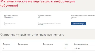 Математические методы защиты информации Ответы Синергия