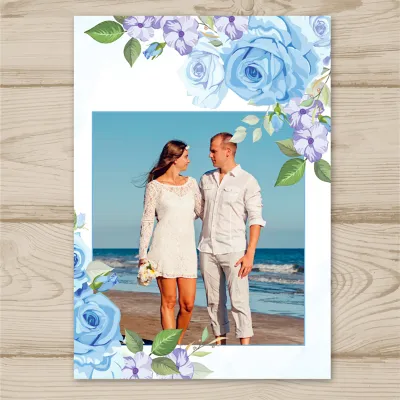 Шаблон фото рамки для свадьбы №12