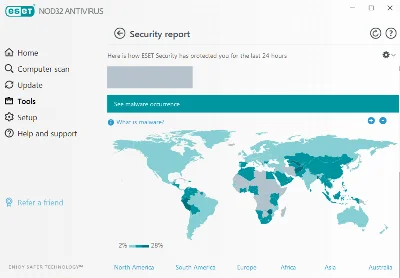 Nod32 Антивирус (ESD) для 1 ПК., 1 год. Многоязычный.