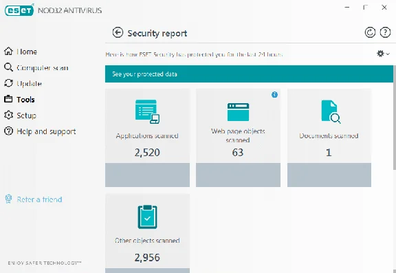Nod32 antivirus (ESD) for 1 pc, 1 year. Multilingual.