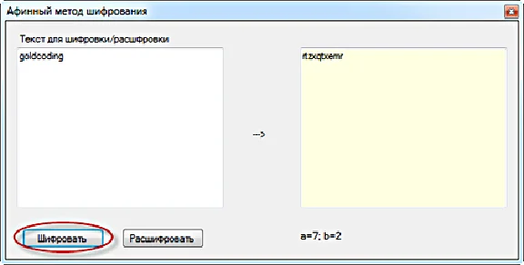 Affine cipher