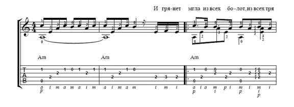 Song of separation (Naval cadets, forward!) - Tabs
