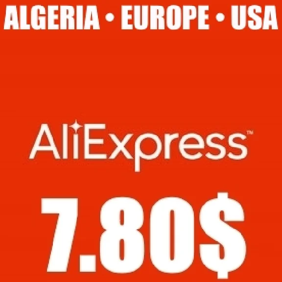 ✅ 7.8$/7.81$ Aliexpress ALGERIA/EUROPE/US - until 25.04