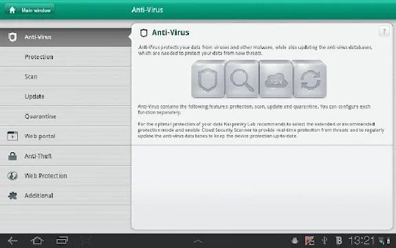 Kaspersky Tablet Security 1 GADGET 6 MONTHS + BONUS