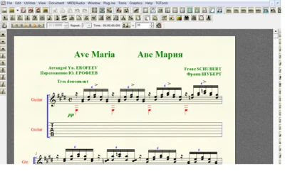 AVE MARIA by Schubert for 6-string guitar