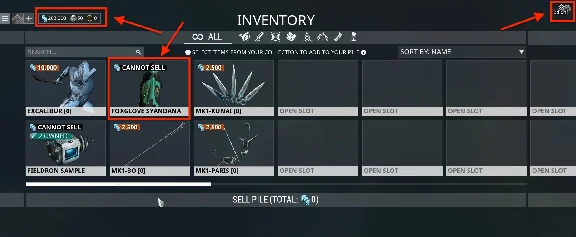 Warframe Foxglove Syandana + Booster Pack + Credits ROW