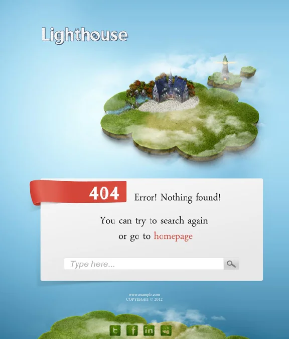 Шаблон Lighthouse