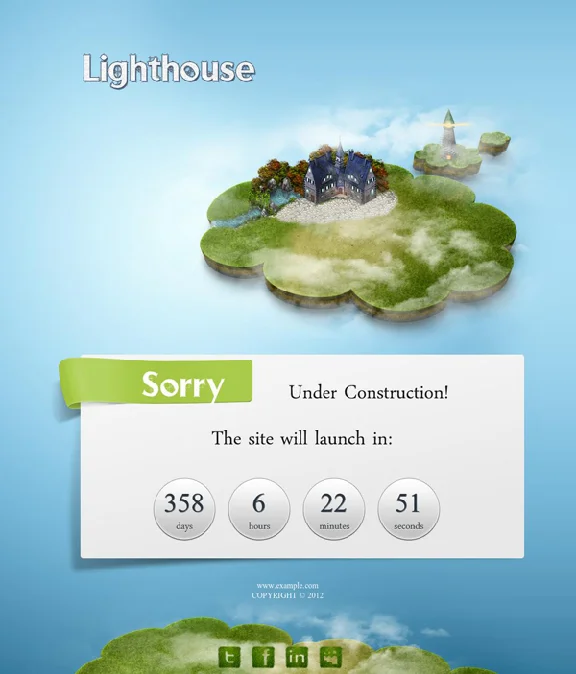 Шаблон Lighthouse