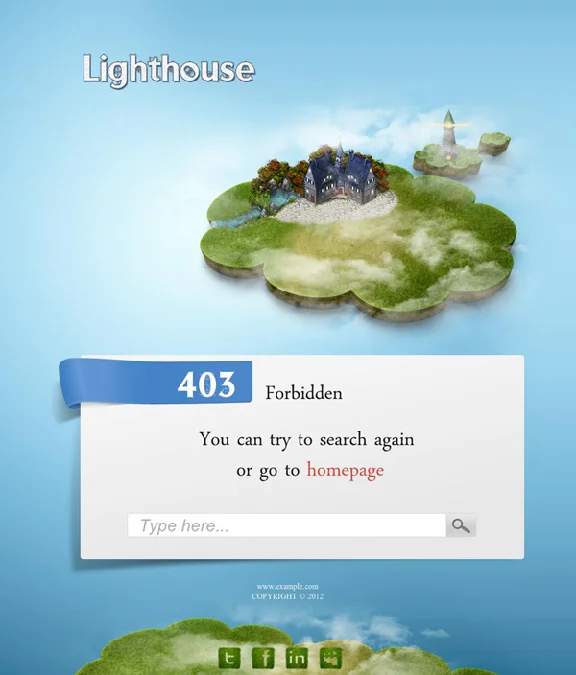 Шаблон Lighthouse