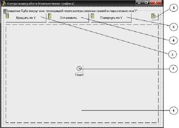 CONTROL (Rotate the cube parallel to the axis Y) CG