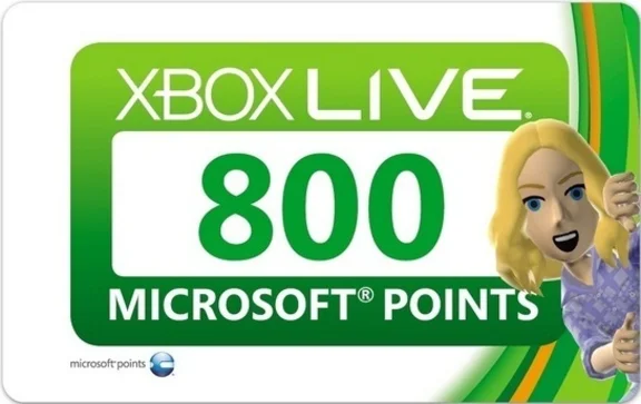 X-BOX EURO + RUS Prepaid Card - 800 points (SCAN) DISCOUNTS