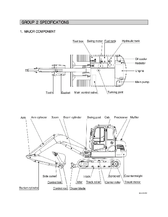 Руководство по ремонту и эксплуатации Hyundai R55-7A
